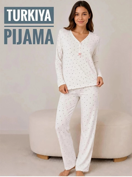 Пижама женская, Турция, хлопок, для дома, M-2XL