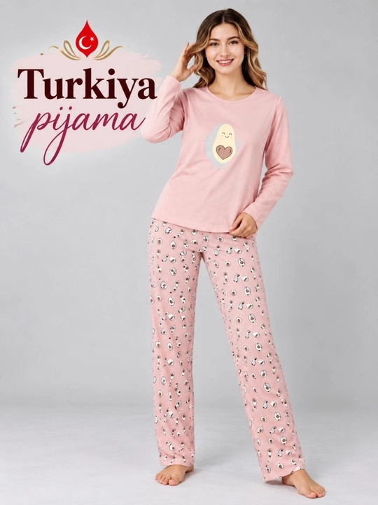 Пижама женская, Турция, хлопок, для дома, M-2XL