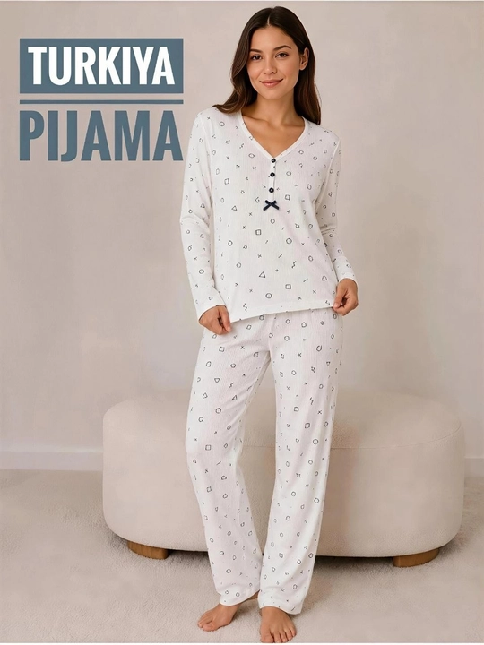 Пижама женская, Турция, хлопок, для дома, M-2XL