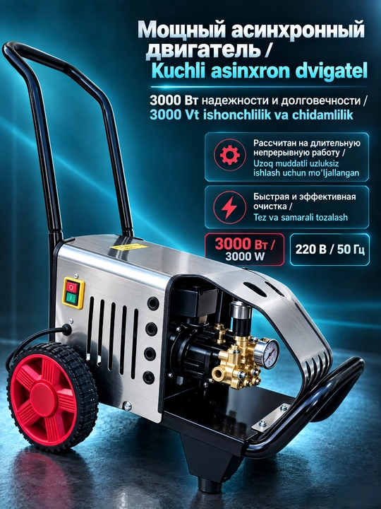 3000Vt Yuqori bosimli avtoyuvish