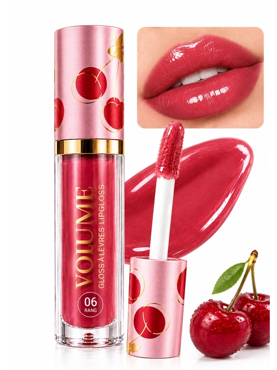 VOLUME Lip Gloss 06 — lablar uchun yaltiroq lip gloss, pushti nude rang