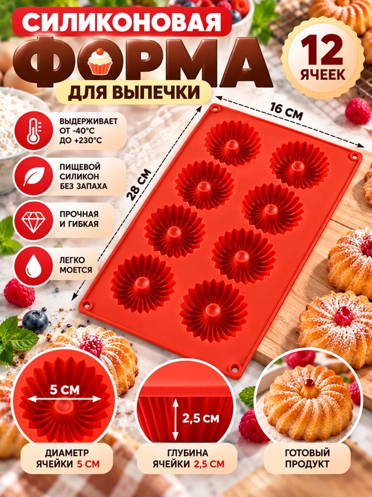 Silikon qolip shokolad va konfet qoliplari, xamir ovqatlar, marmelad va shirinliklar, muz