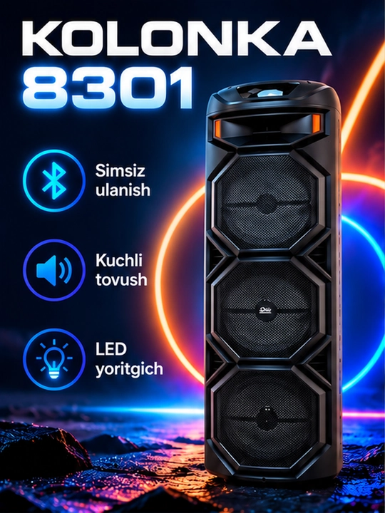 Bluetooth ZQS 8301-katta musiqa karnayi, simsiz mikrofon