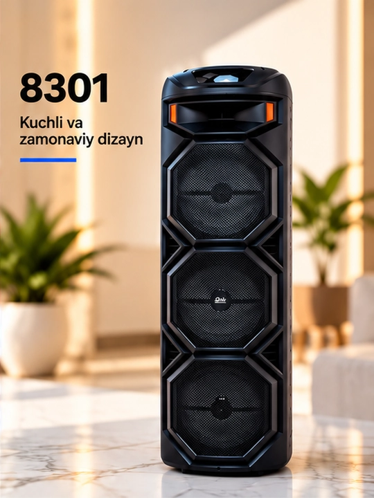 Bluetooth ZQS 8301-katta musiqa karnayi, simsiz mikrofon