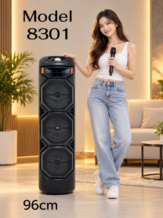 Bluetooth ZQS 8301-katta musiqa karnayi, simsiz mikrofon - 
