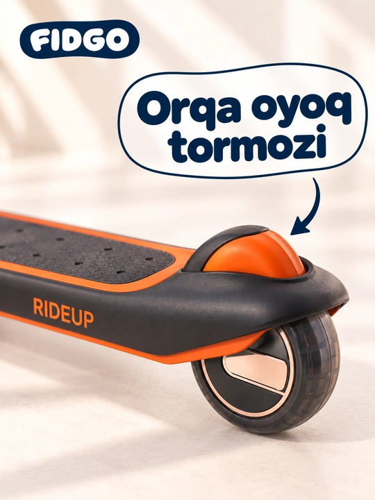 FIDGO bolalar samokati, Bluetooth va buklanadigan rul bilan