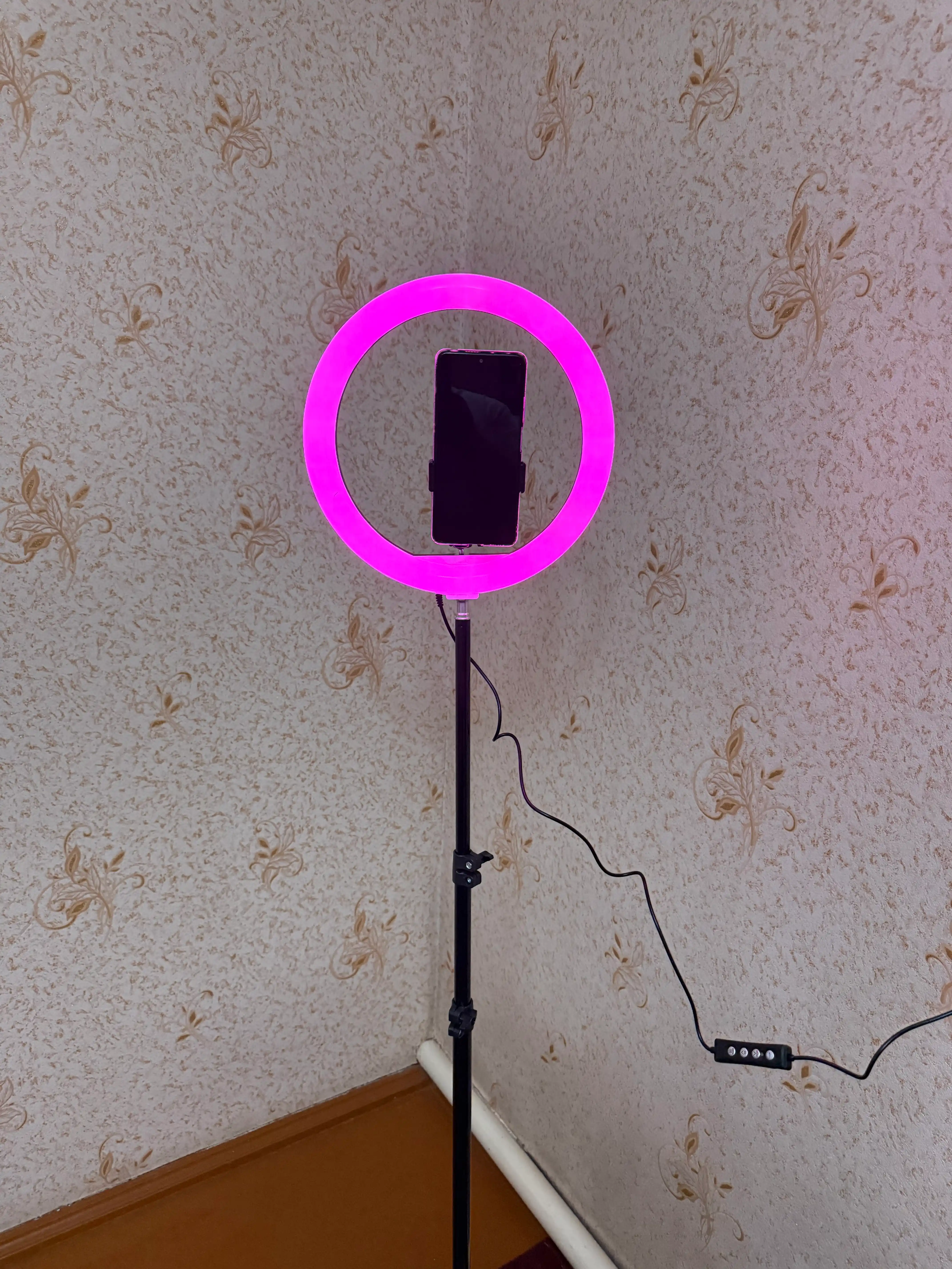 Led lampa halqali, shtativ telefon, lampa kamera, shtativ lampa rgb