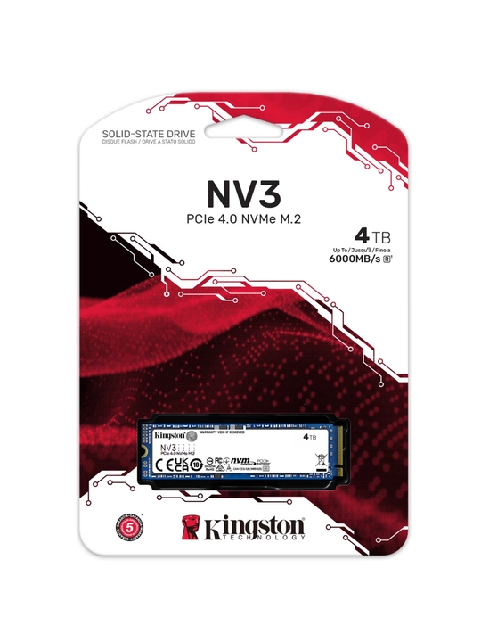 Kingston NV3 SSD Ichki Qattiq Xotira Diski PCI-E 4.0 Gen4x4 NVMe