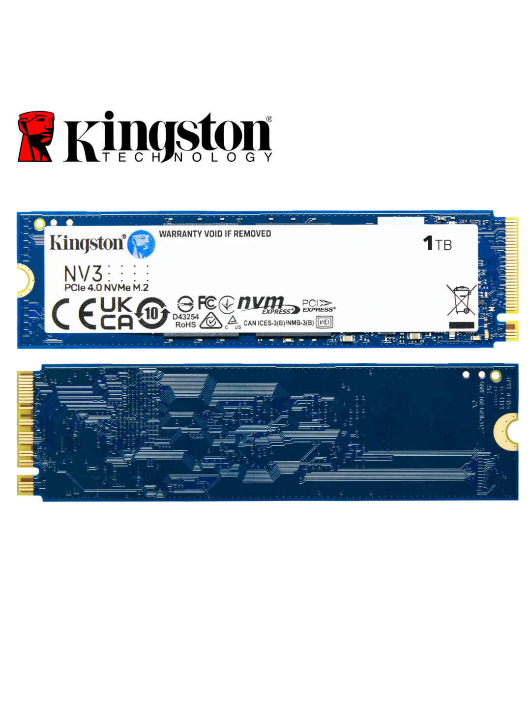 Kingston NV3 SSD Ichki Qattiq Xotira Diski PCI-E 4.0 Gen4x4 NVMe