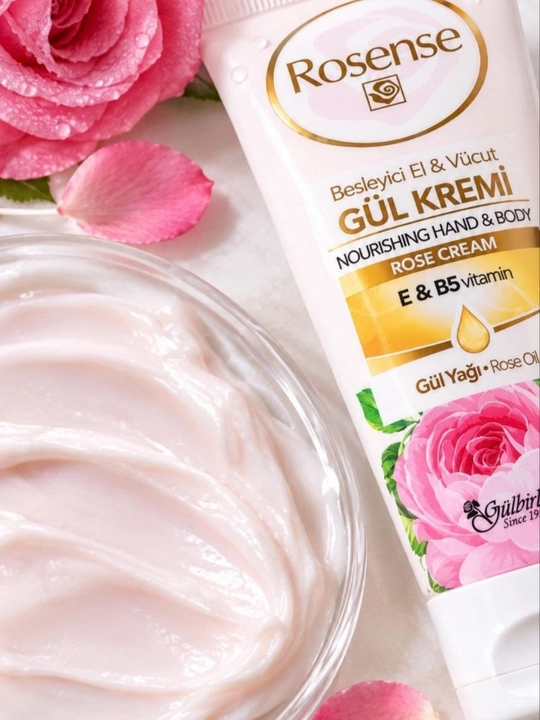 Крем для рук и тела Rosense Gül Kremi с маслом розы и витаминами E и B5, 100 мл