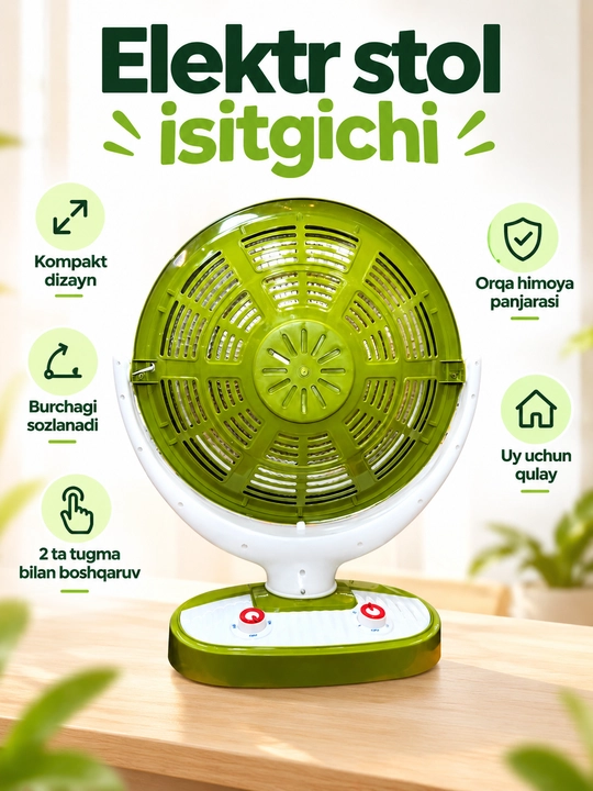 Elektr isitgichi, 800 Vt, pol uchun, quyosh, baraban, 220 V