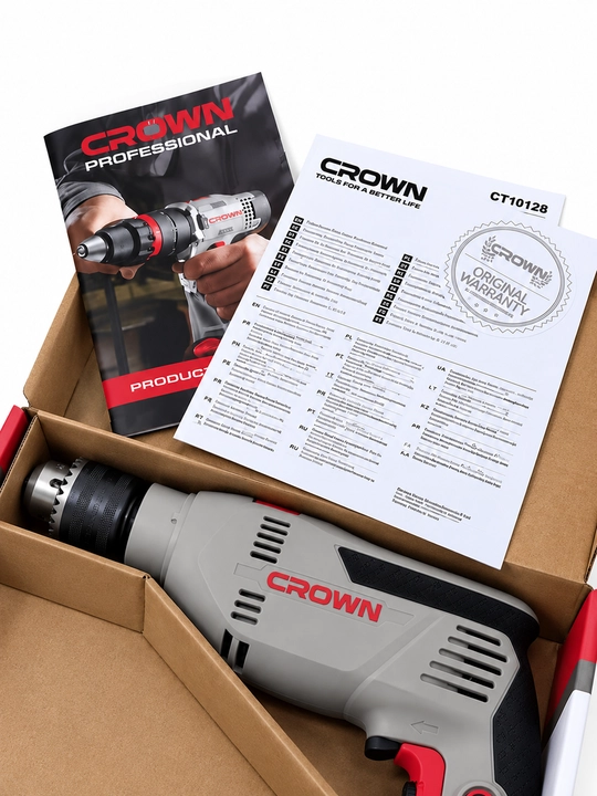 CROWN Professional дрель электрическая CT10128/ CT 10129
