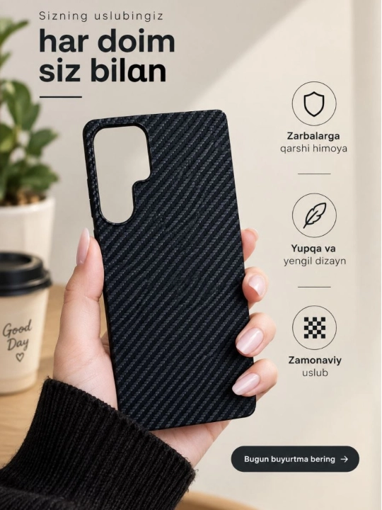 Чехол карбона для Samsung, карбоновые чехлы для всех моделей S26, S25, S24, S23, S22, S21 - 