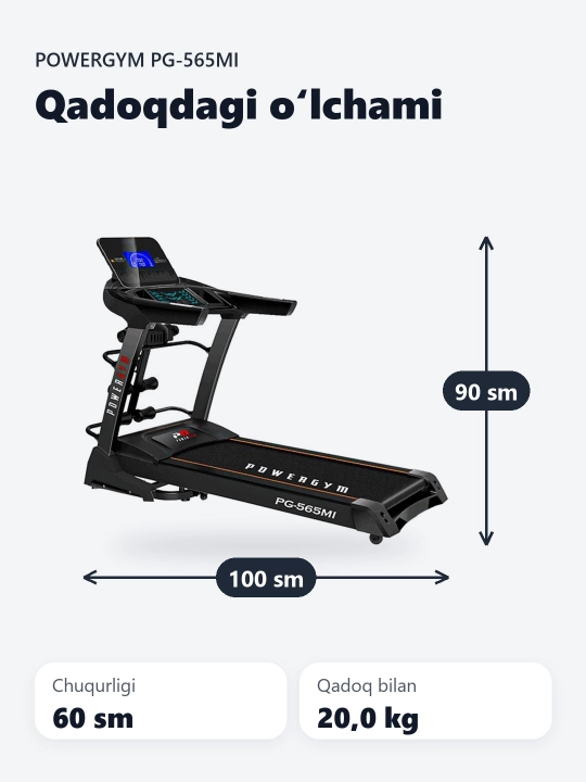 PowerGym PG-565Mi yugurish yo‘lagi