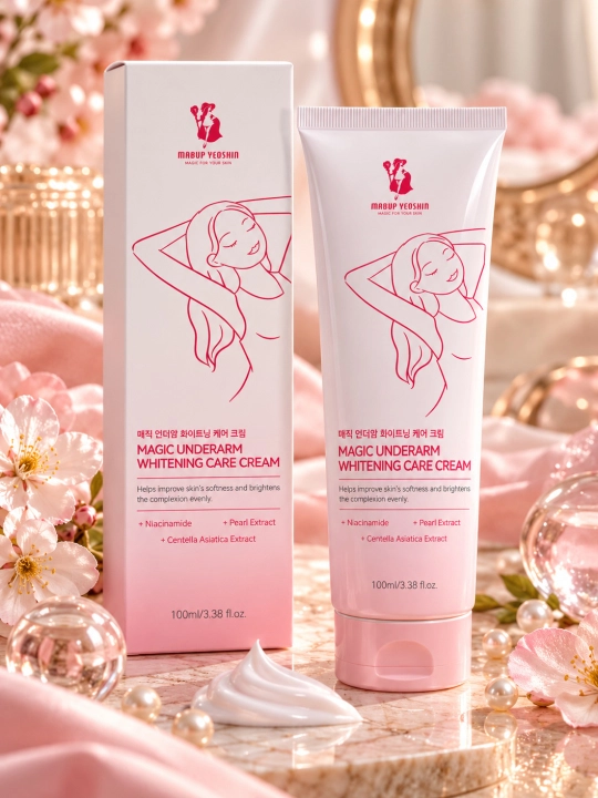 Qo‘ltiq osti uchun oqartiruvchi krem 100 ml-BEAUTÉ 3D Underarm Whitening Cure Cream
