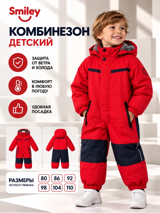 Smiley bolalar kombinezoni - 