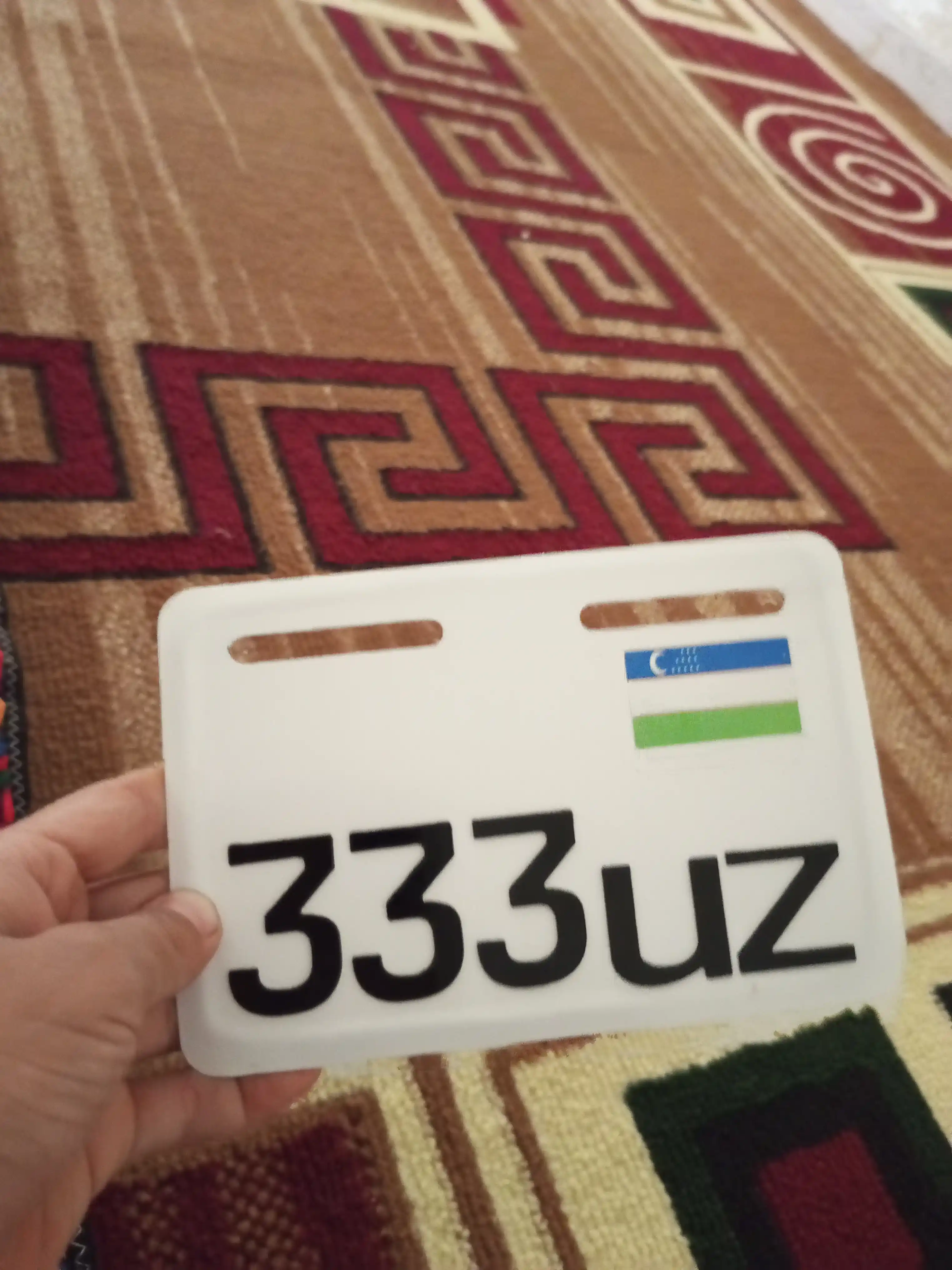 Aksessuar Nomer bo'yi 10 sm eni 15 sm, skuterlar va velosipedlar uchun 1 dona