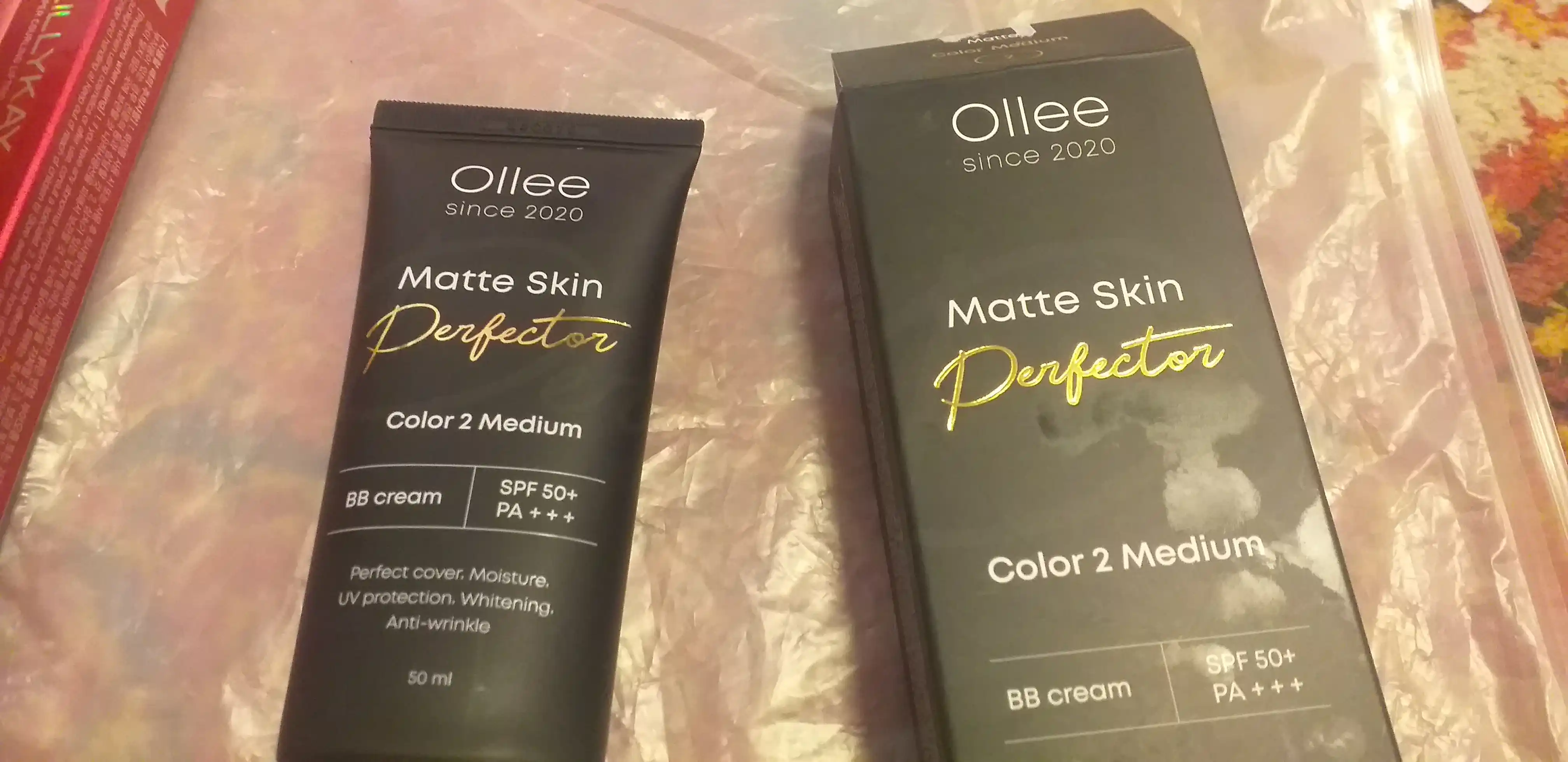 Крем BB для лица OLLEE Matte Skin Perfector матирующий SPF50+ для ровного тона, 50 мл