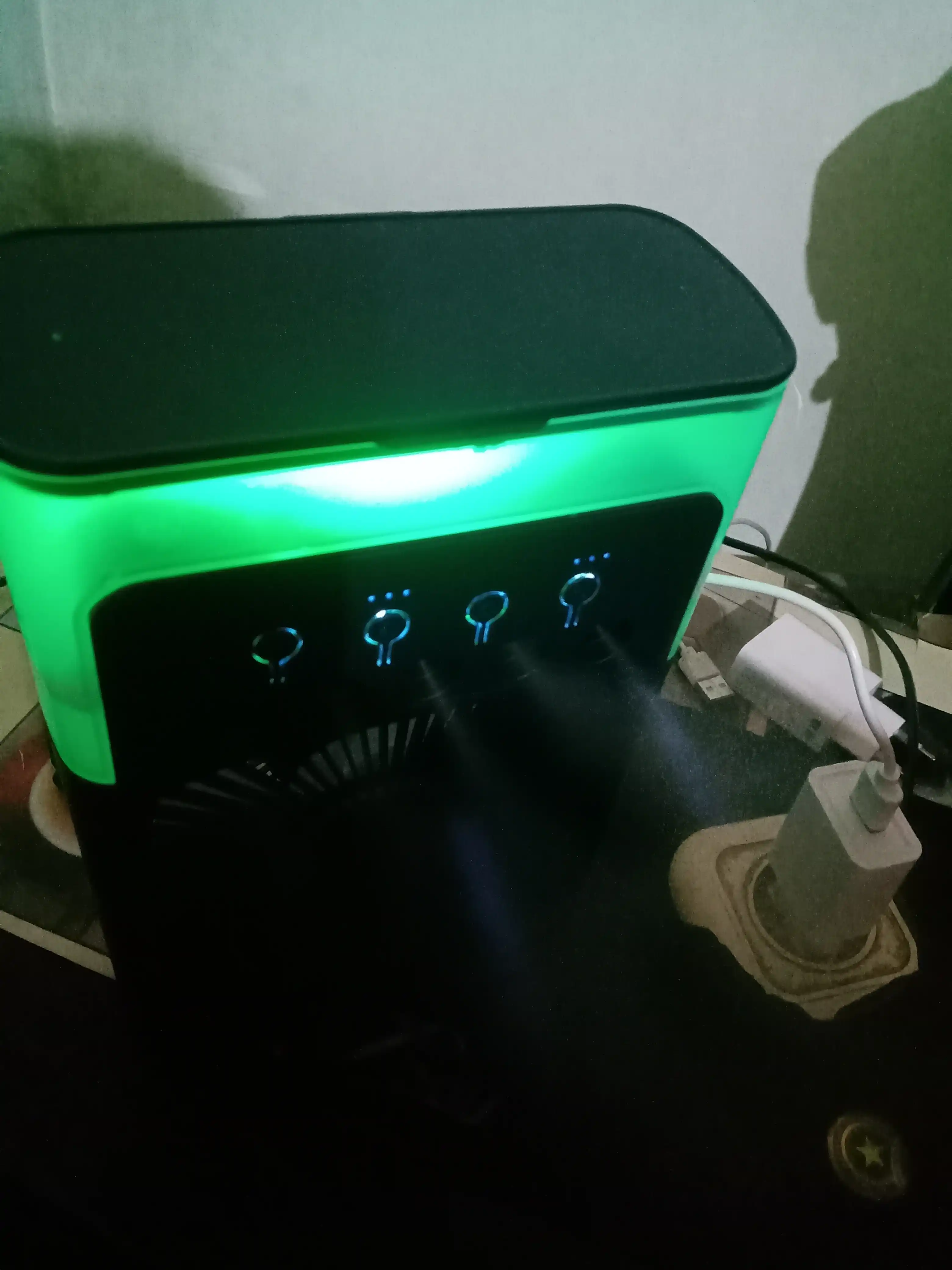Portativ mini konditsioner, namlagich, mini ventilyator, 3 tasi 1da