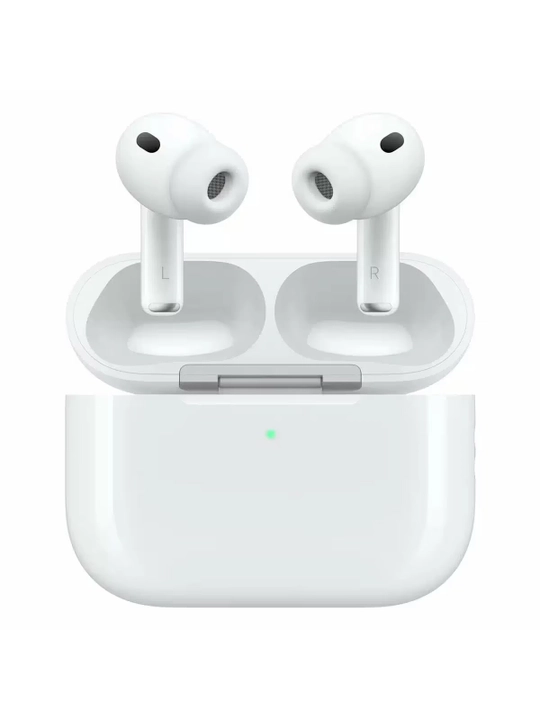 Pods Pro 3 simsiz quloqchinlari, mikrofon va quvvatlash qutisi bilan