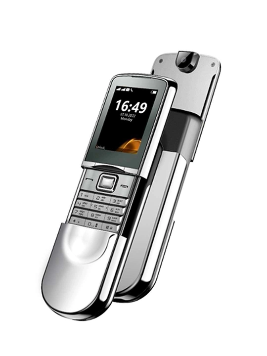 Novey N880 mobil telefon, tugmali telefon, metall, 2 SIM