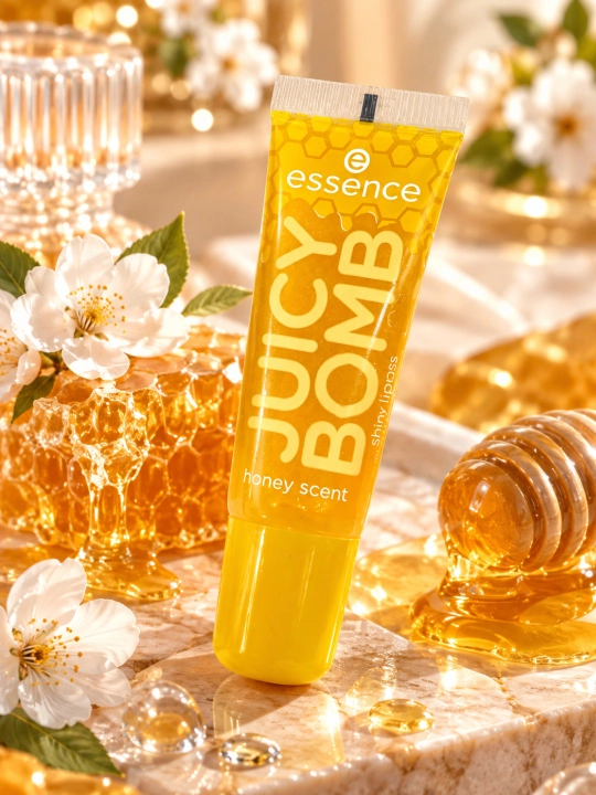 Lablar uchun yaltiroq lipgloss-Essence Juicy Bomb Shiny Lipgloss