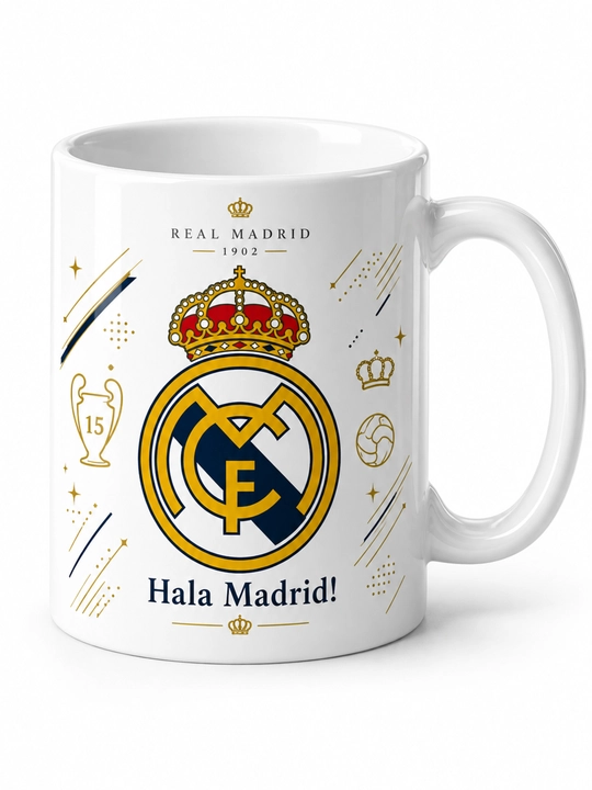 Futbol logotipli bakal krujka – Real Madrid, Barcelona, Arsenal