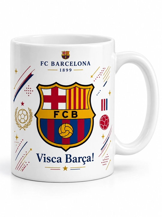 Futbol logotipli bakal krujka – Real Madrid, Barcelona, Arsenal
