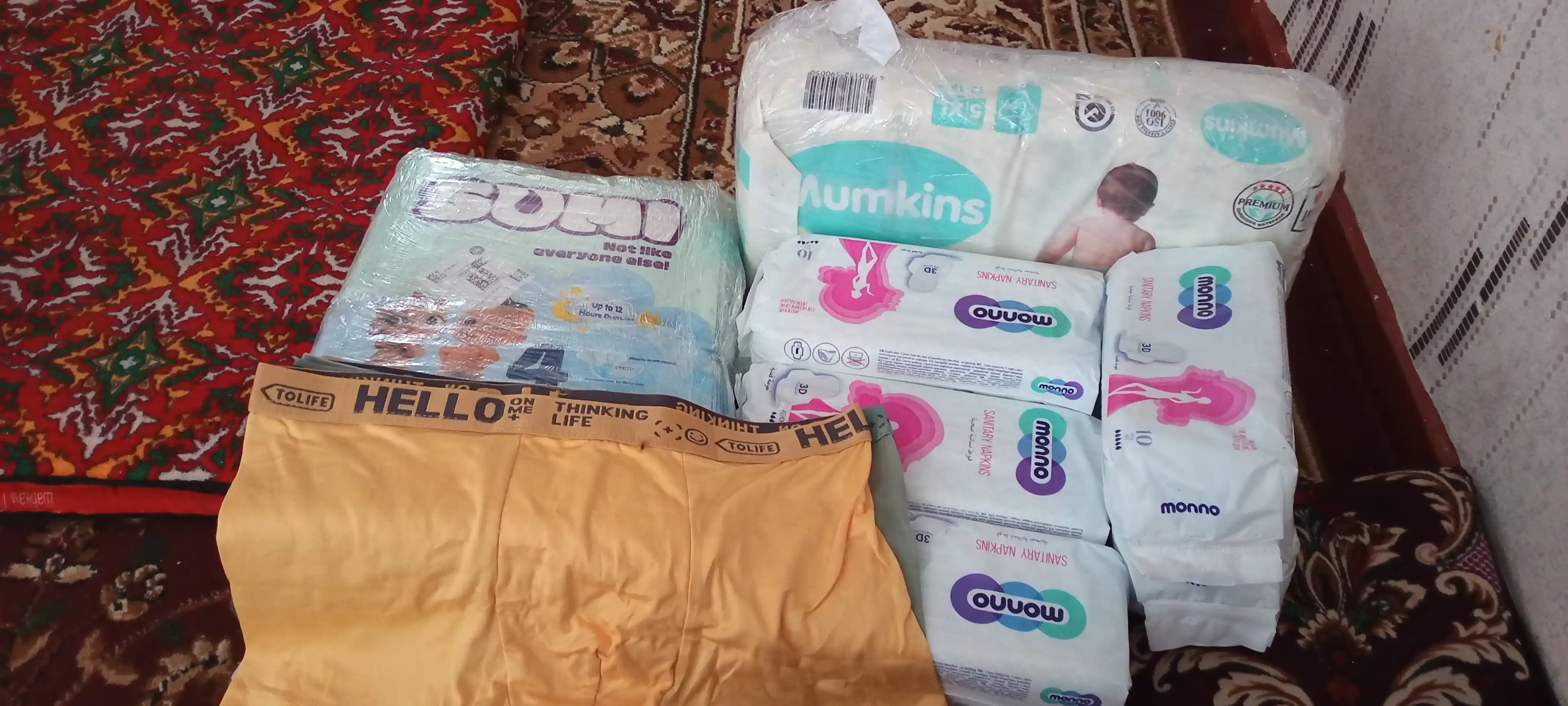 Erkaklar trusiklari, ichki kiyimlar, 5 rangda 5 dona, yumshoq
