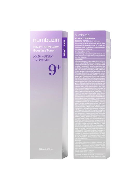 Тонер для лица Numbuzin No.9 NAD+ PDRN Glow Boosting Toner