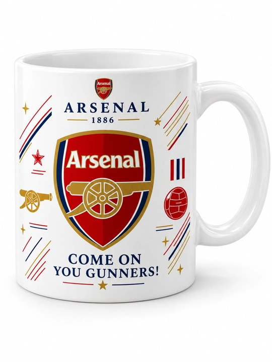 Futbol logotipli bakal krujka – Real Madrid, Barcelona, Arsenal