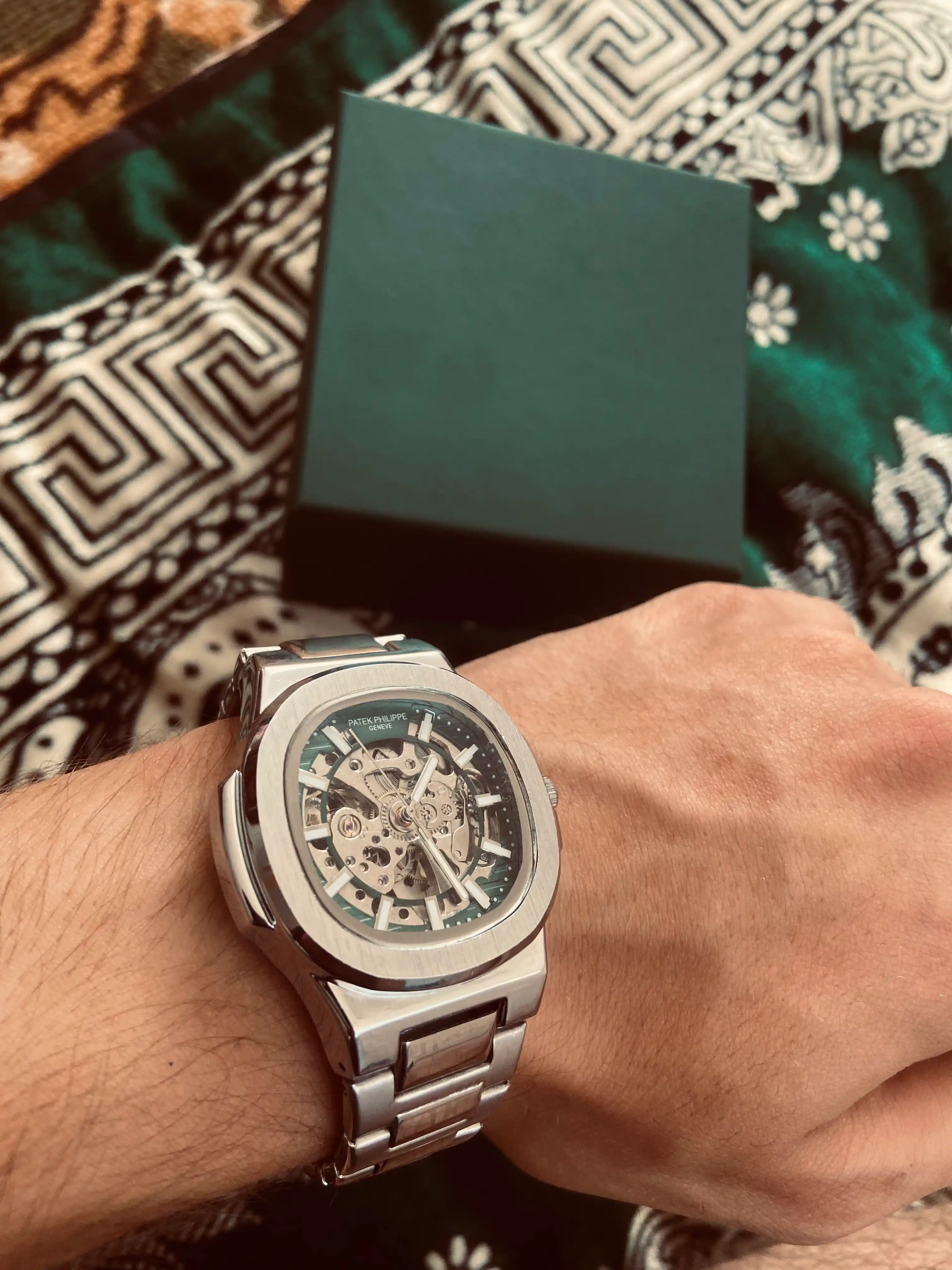 Erkaklar qo'l soati Patek Philippe mexanik, har qanday uslub uchun mos keluvchi dizayn
