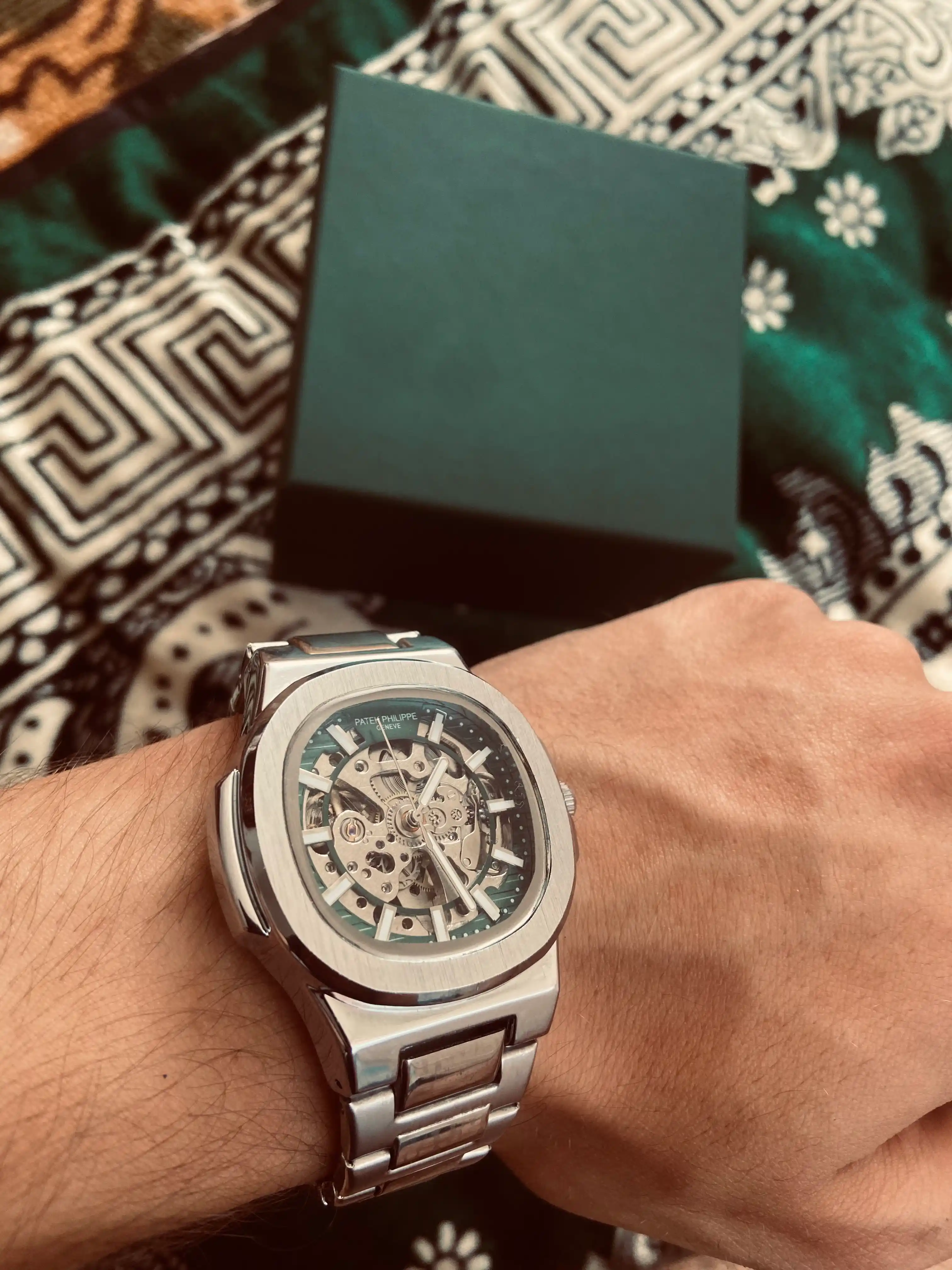 Erkaklar qo'l soati Patek Philippe mexanik, har qanday uslub uchun mos keluvchi dizayn