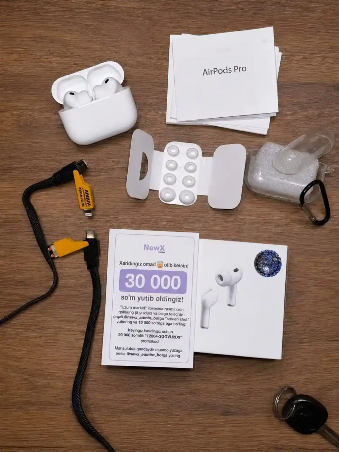 Pods Pro 3 ANC, simsiz quloqchinlar, Bluetooth, sensorli, barcha turdagi telefonlar uchun