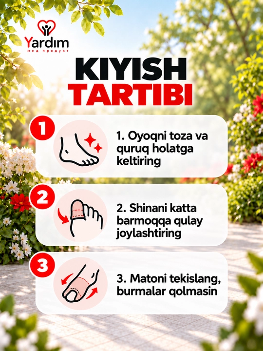 Katta barmoq uchun valgus shinasi, oyoq suyagini to‘g‘ri tutuvchi Y-10013