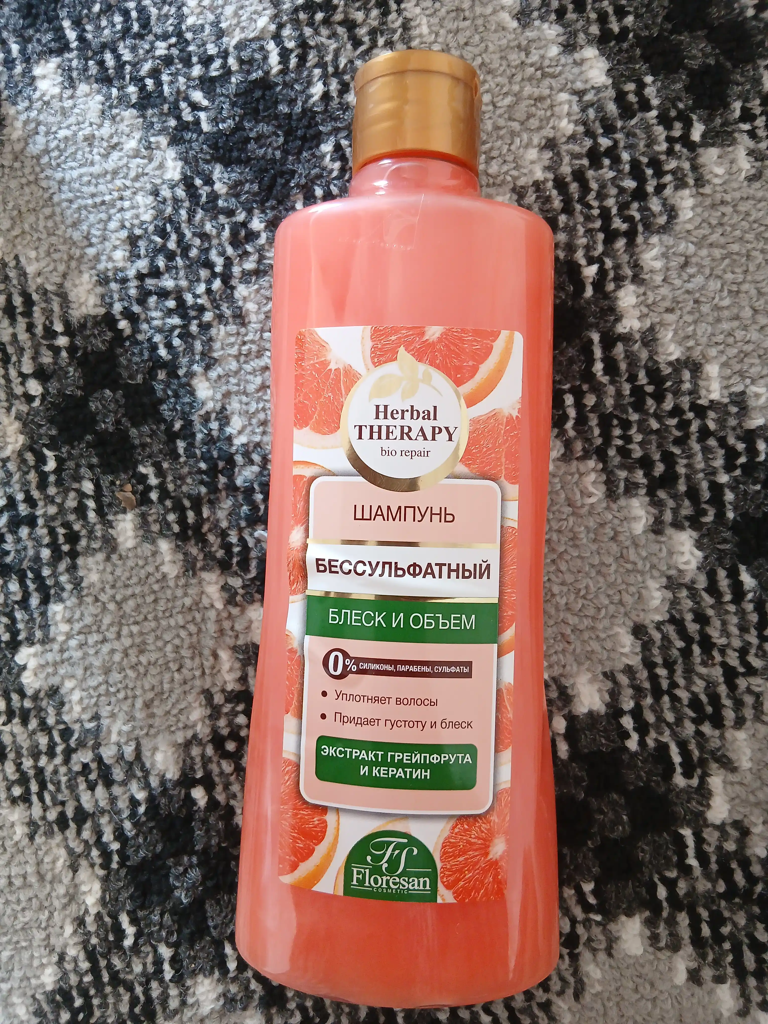 Sulfatsiz shampun Floresan, Herbal Therapy yorqinlik va hajm, 400 ml