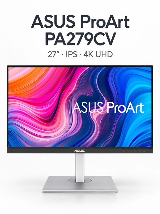 ASUS - 27 PA279CV ProArt Monitor IPS 5mc 60Hz, UHD 3840x2160 4K, HDMI, DisplayPort, Type-C - 