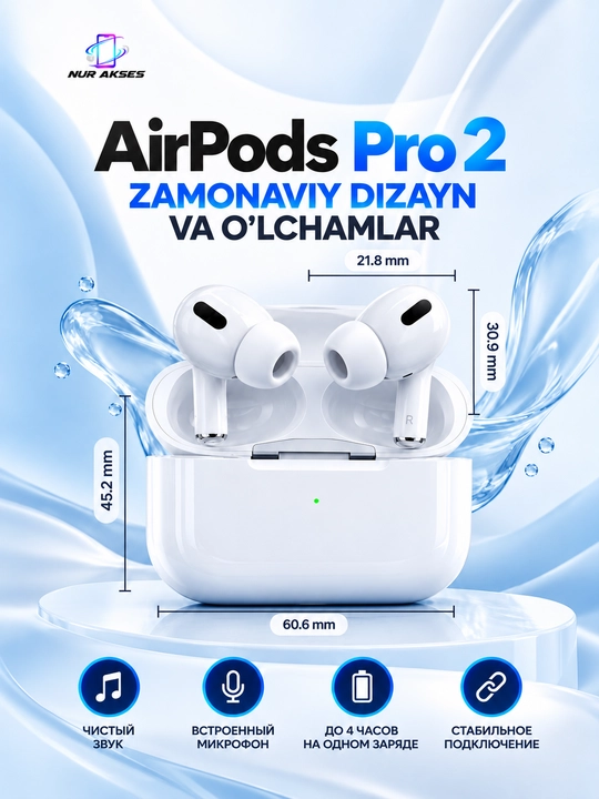 IPhone va Android uchun simsiz Pods 3/Pro3/ Pro2/2.2/Premium quloqchinlar