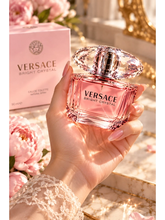 Ayollar uchun Versace Bright Crystal atiri, Xushbo'ylangan suv, 90 ml
