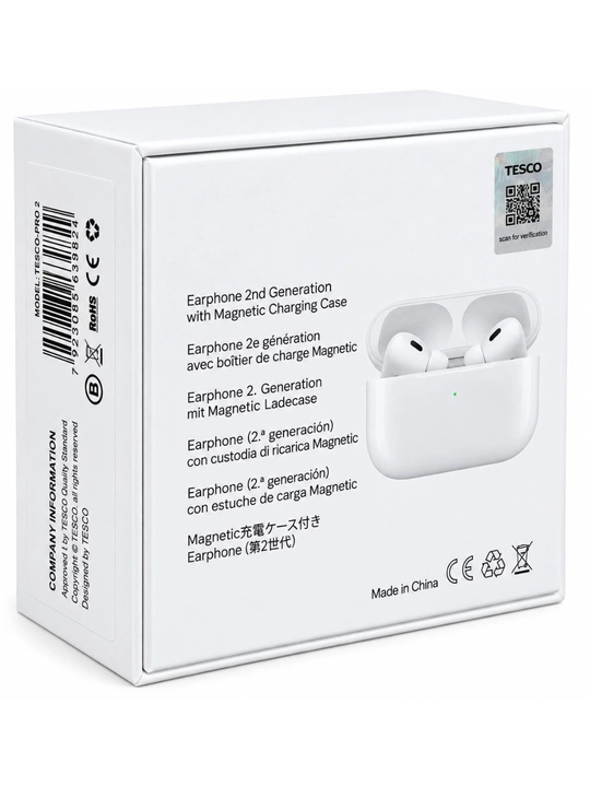 TESCO PRO 2 Премиальные беспроводные Bluetooth-наушники, чистый звук, сенсорное управление