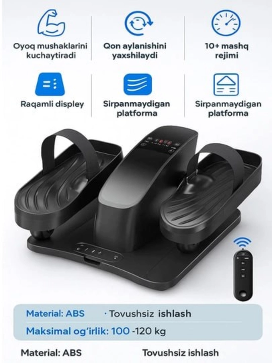Uy uchun stepper trenajyor – LED displeyli, qadam va hisoblagich bilan
