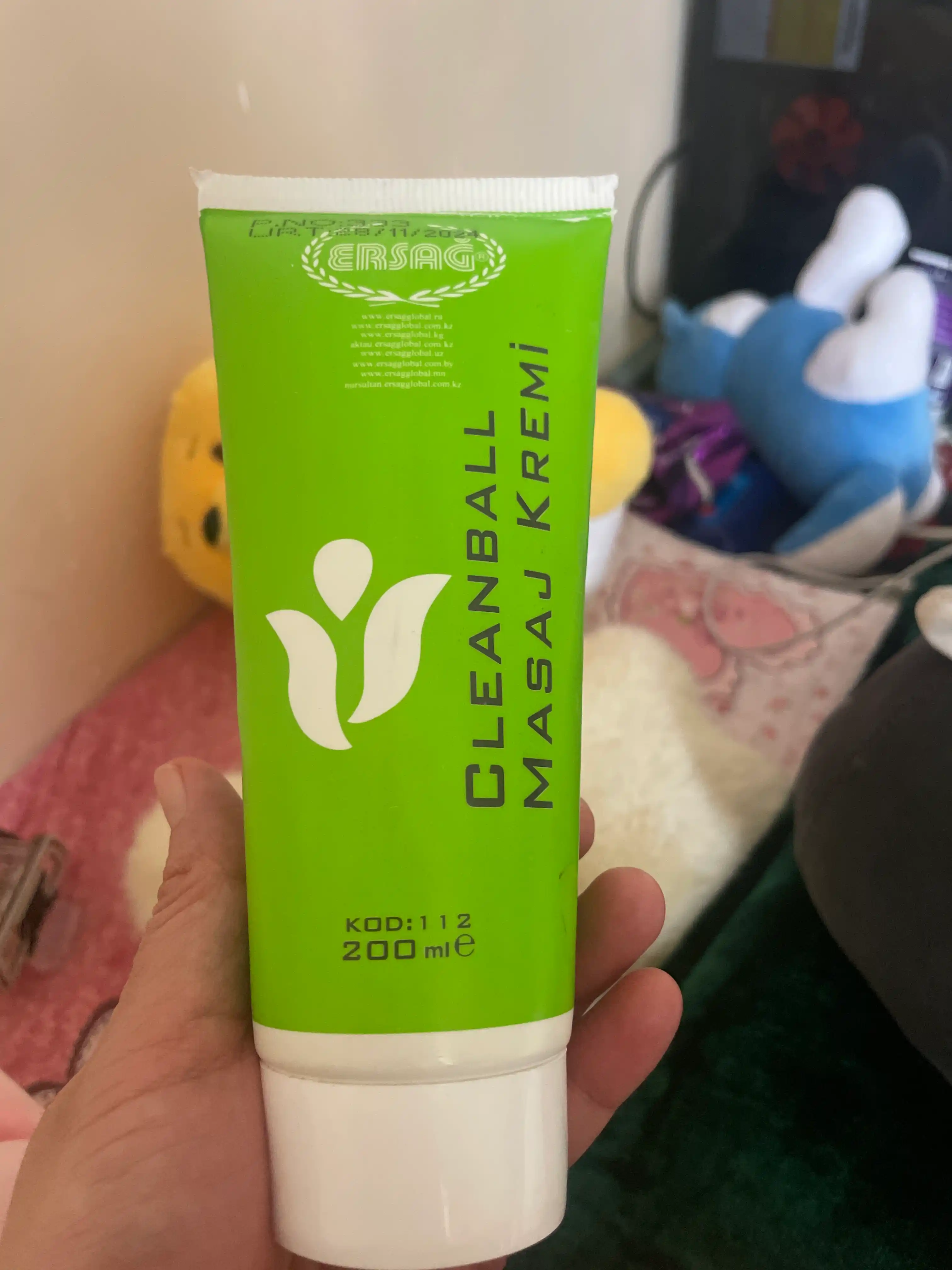 Ersag Cleanball massaj kremi, 100 ml, 200 ml