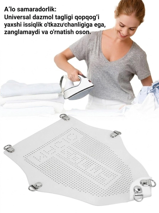 Dazmol uchun teflon himoya tagligi, kuydirmaydigan qoplama va tez o'rnatish