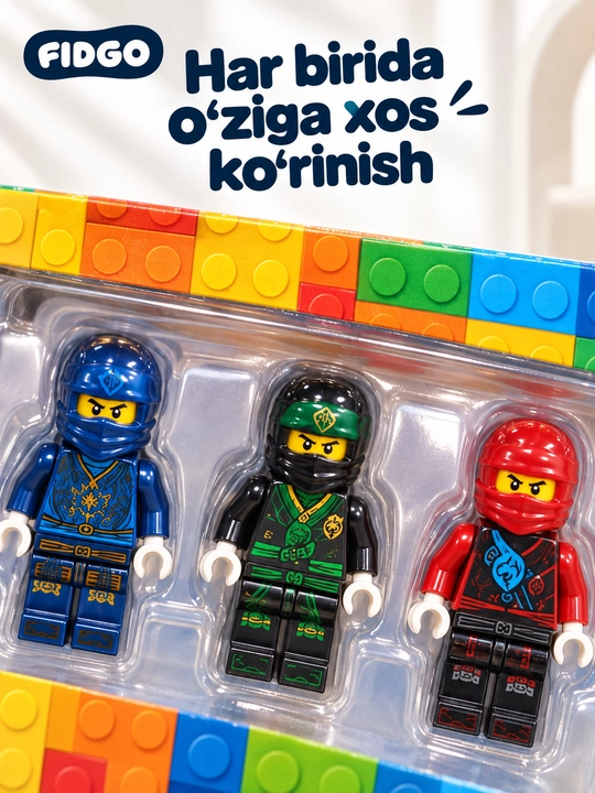 FIDGO o‘yinchoqlari to‘plami, turli xil qahramonlar