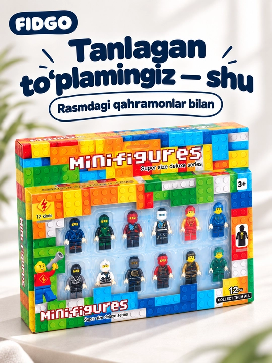 FIDGO o‘yinchoqlari to‘plami, turli xil qahramonlar