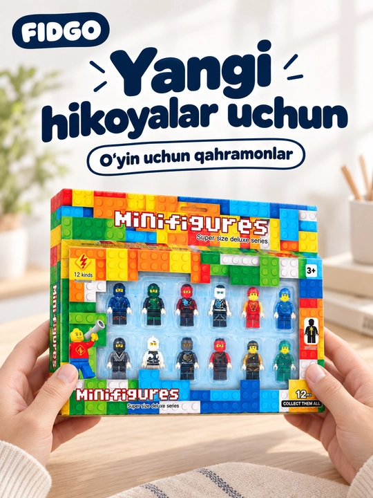 FIDGO o‘yinchoqlari to‘plami, turli xil qahramonlar