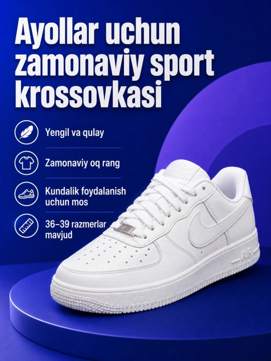 Женские спортивные кроссовки Nike, размеры 36-40 - 