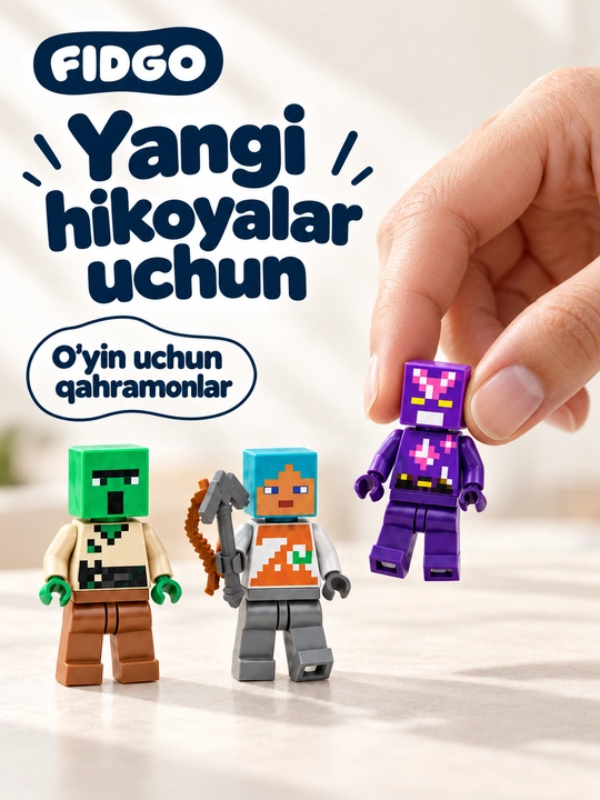 FIDGO o‘yinchoqlari to‘plami, turli xil qahramonlar