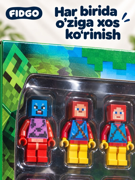 FIDGO o‘yinchoqlari to‘plami, turli xil qahramonlar