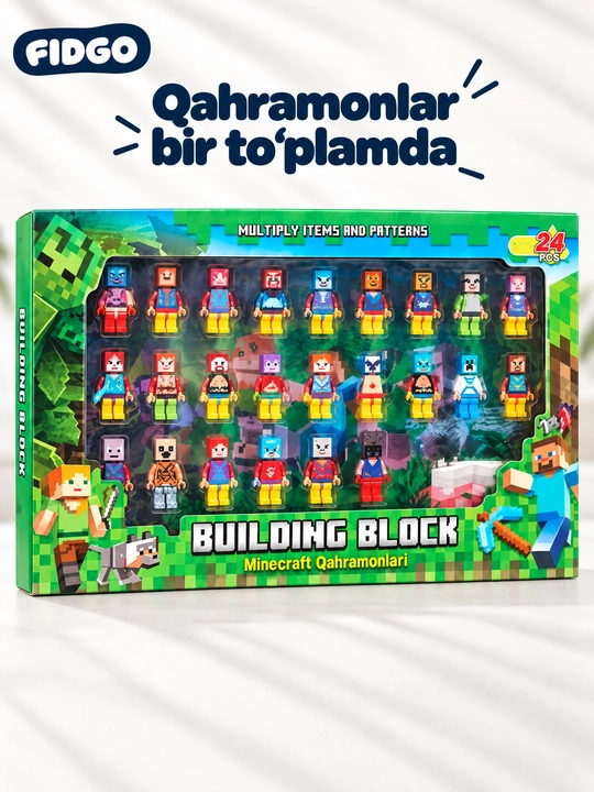 FIDGO o‘yinchoqlari to‘plami, turli xil qahramonlar